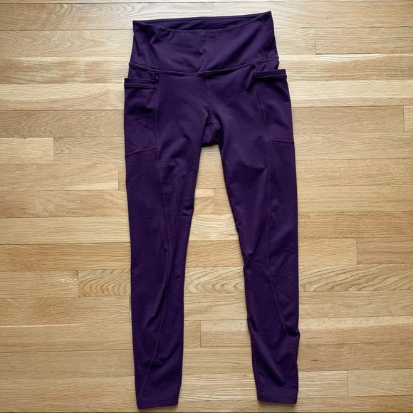 ATHLETA Spacedye Purple Chaturanga Tight S - Picture 2 of 5